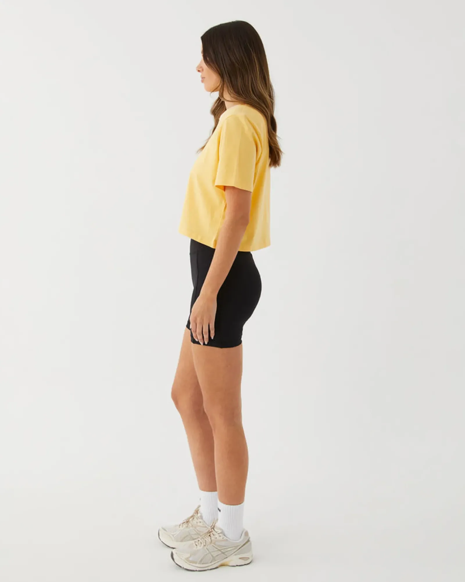 Women Upstate Evolve Cropped Tee- Pina Colada