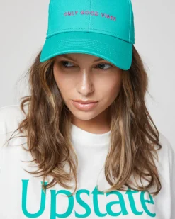 Upstate Side Line Cap- Galactic Good Vibes Green