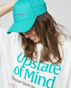 Upstate Side Line Cap- Galactic Good Vibes Green