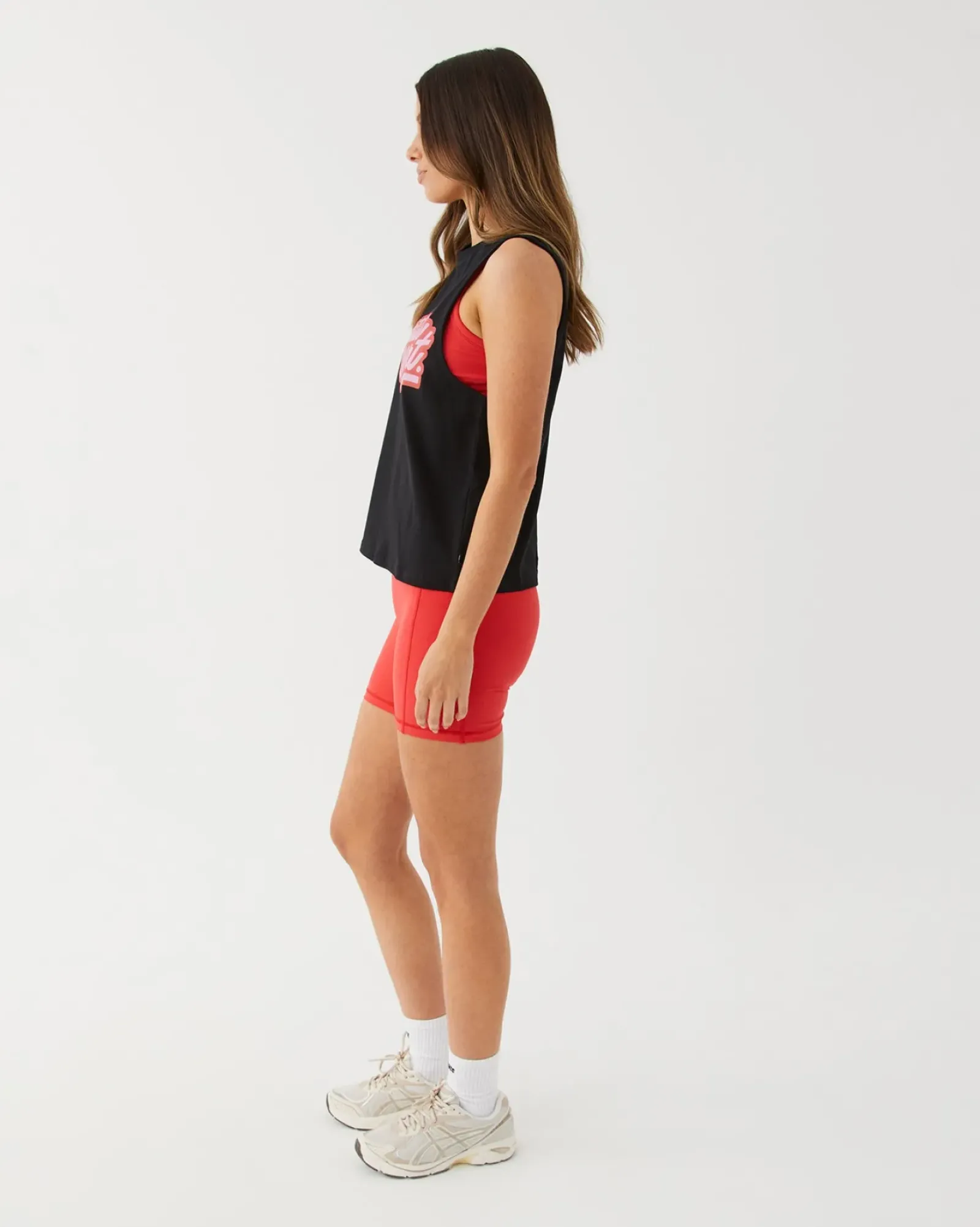 Women Upstate Unwind Tank- Black Bubble