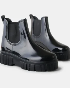 Walnut Leon Gumboot - Black