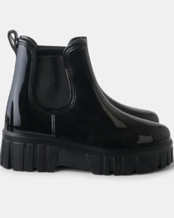 Walnut Leon Gumboot - Black