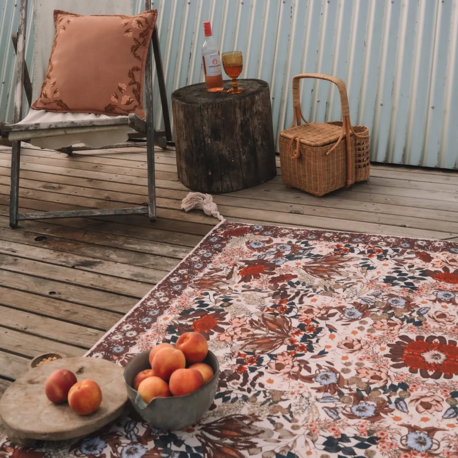 Wandering Folk Native Picnic Rug - Blossom