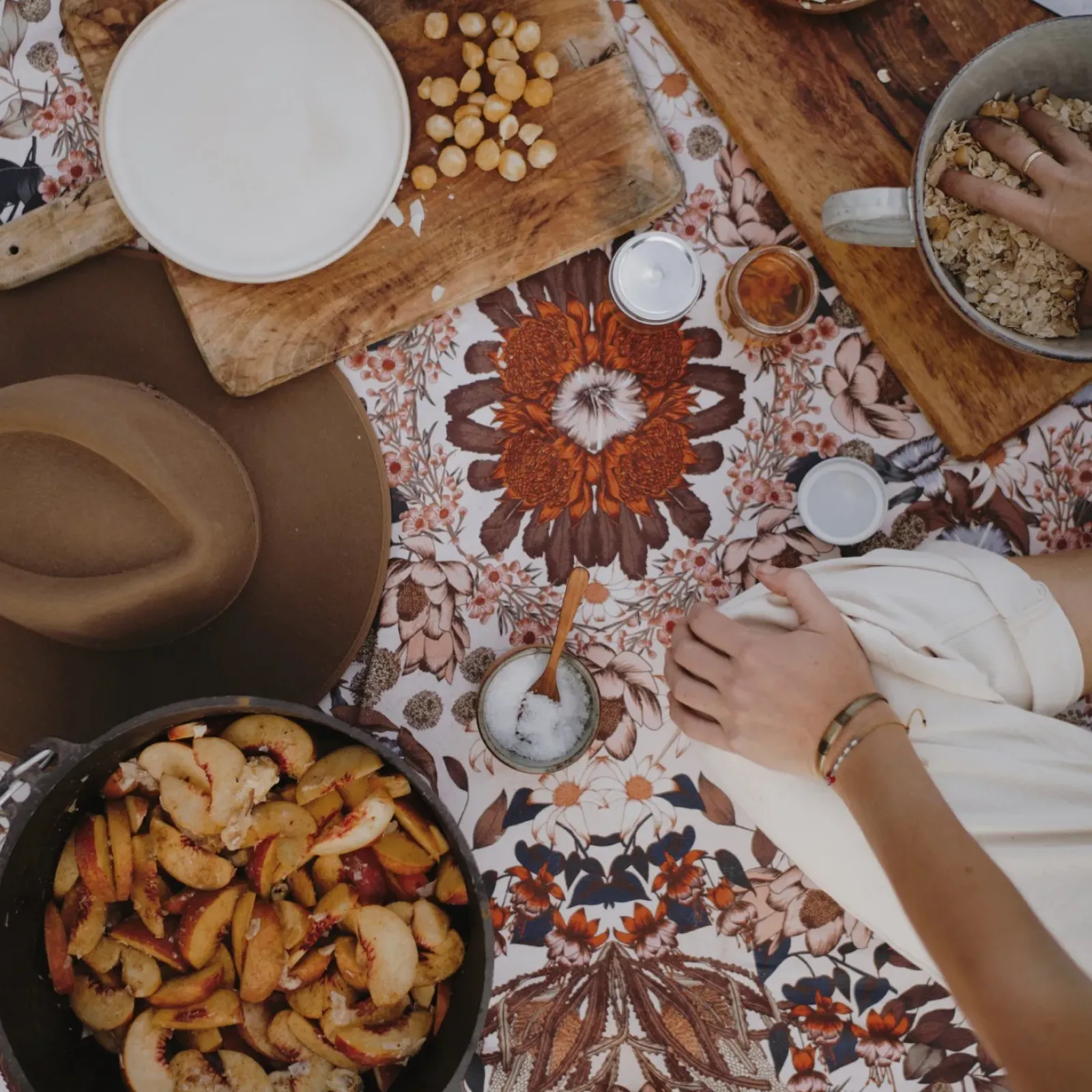 Wandering Folk Native Picnic Rug - Blossom