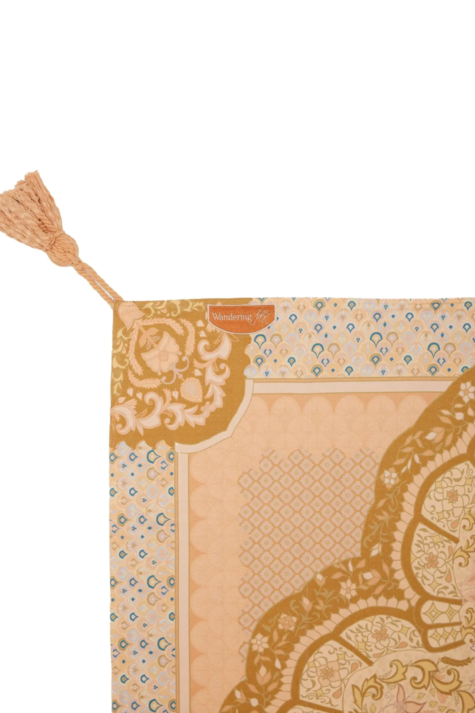 Wandering Folk Picnic Rug - Wild Peach
