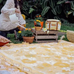 Wandering Folk Picnic Rug - Lola Honey