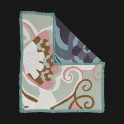 Wandering Folk Woven Throw - Kaleid Mist