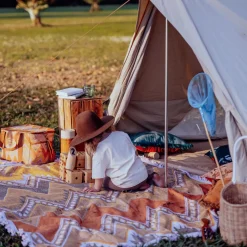 Wandering Folk Woven Throw - Jagger Iris
