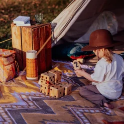 Wandering Folk Woven Throw - Jagger Iris