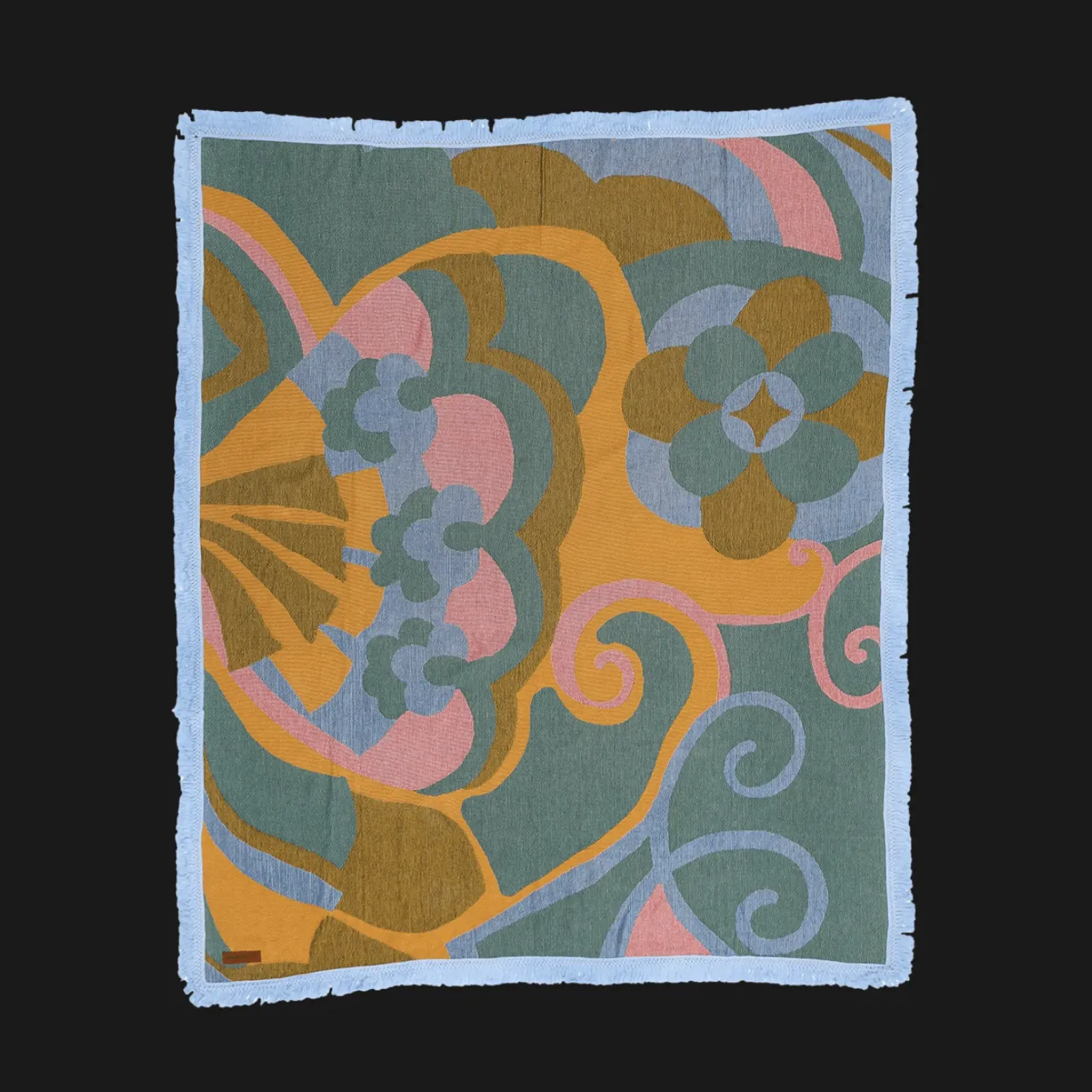 Wandering Folk Woven Throw - Kaleid Sugar