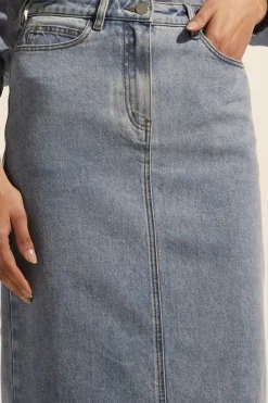Women Zoe Kratzmann Accord Skirt - Washed Denim