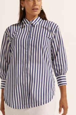 Women Zoe Kratzmann Agile Top - Navy Stripe