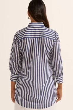 Women Zoe Kratzmann Agile Top - Navy Stripe