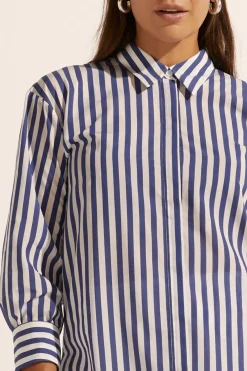 Women Zoe Kratzmann Agile Top - Navy Stripe