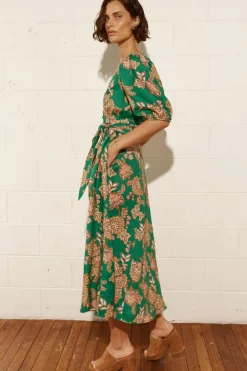 Women Zoe Kratzmann Ebb Dress - K'gari Palm Green