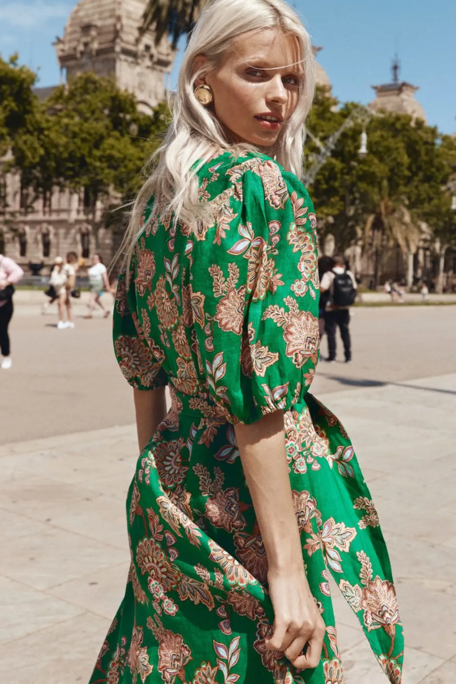 Women Zoe Kratzmann Ebb Dress - K'gari Palm Green