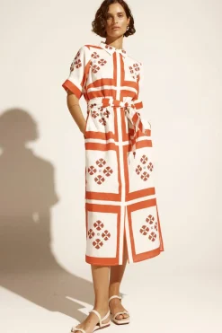 Women Zoe Kratzmann Globe Dress - Tamarillo Scarf