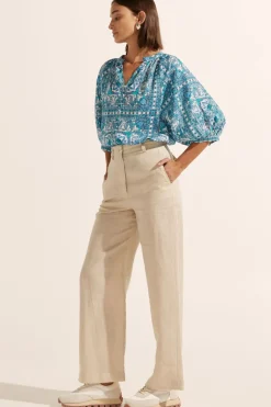 Women Zoe Kratzmann Hanker Top - Sapphire Tile