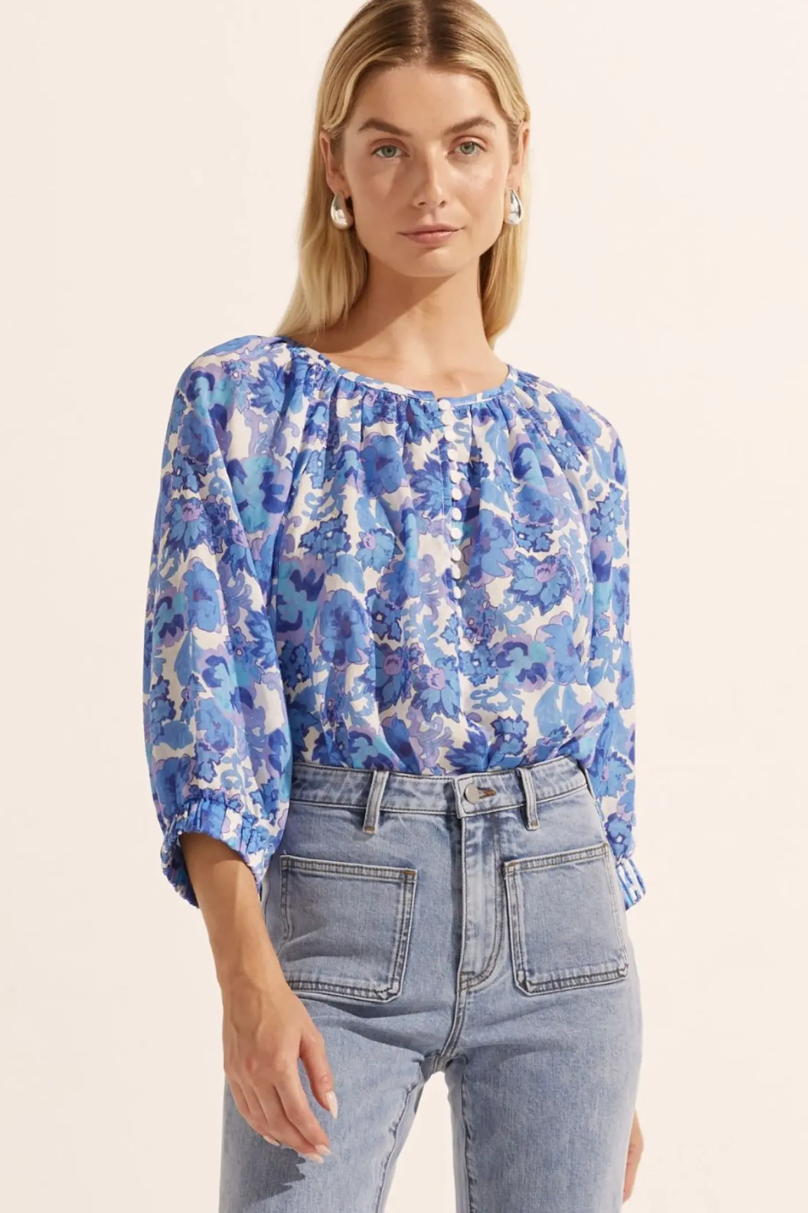 Women Zoe Kratzmann Imbue Top - Pacific Floral
