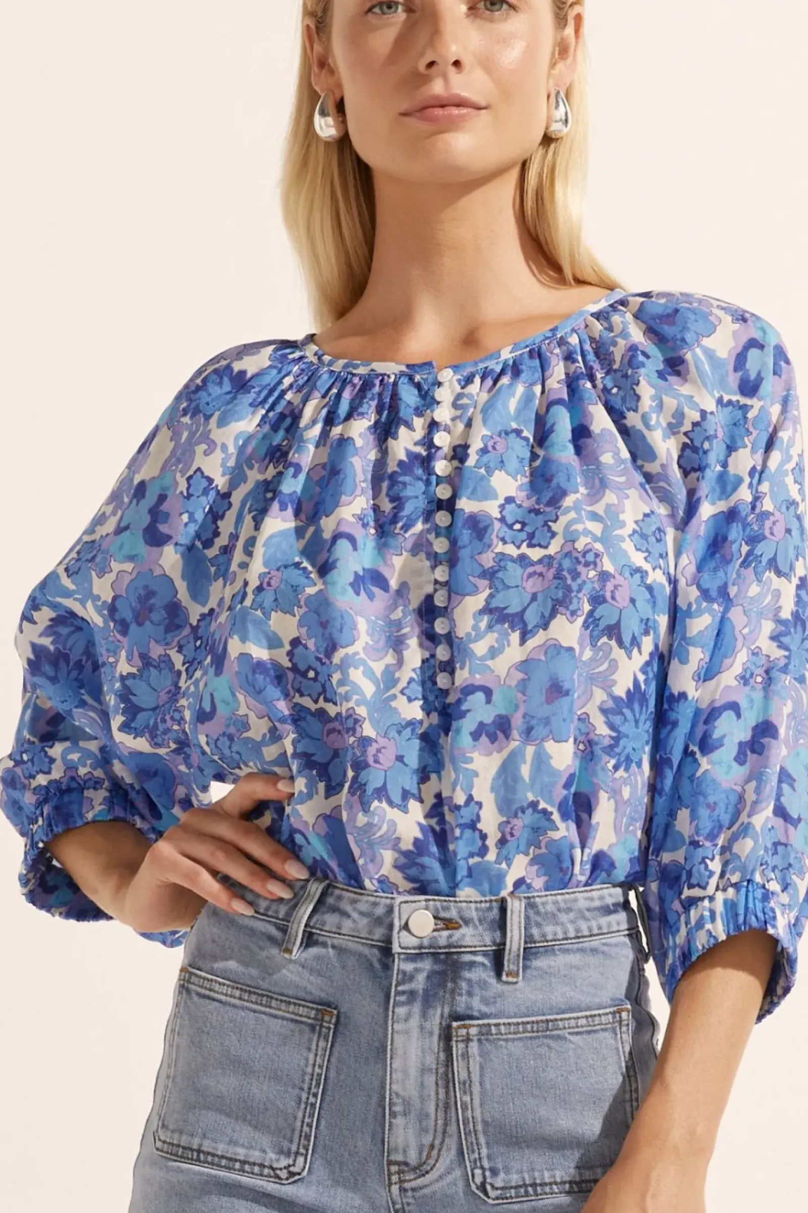 Women Zoe Kratzmann Imbue Top - Pacific Floral