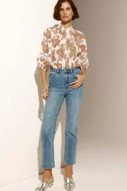 Women Zoe Kratzmann Invoke Top - K'gari Cream