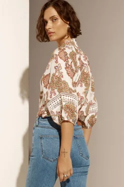 Women Zoe Kratzmann Invoke Top - K'gari Cream