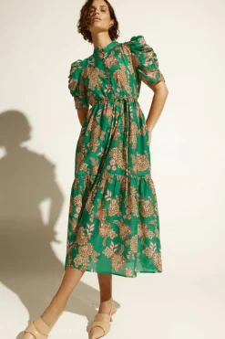 Women Zoe Kratzmann Opus Dress - K'gari Palm Green