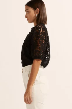Women Zoe Kratzmann Parade Lace Top - Black