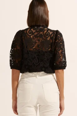 Women Zoe Kratzmann Parade Lace Top - Black