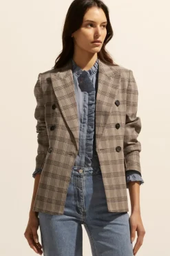 Women Zoe Kratzmann Spurt Jacket - Mousse Check